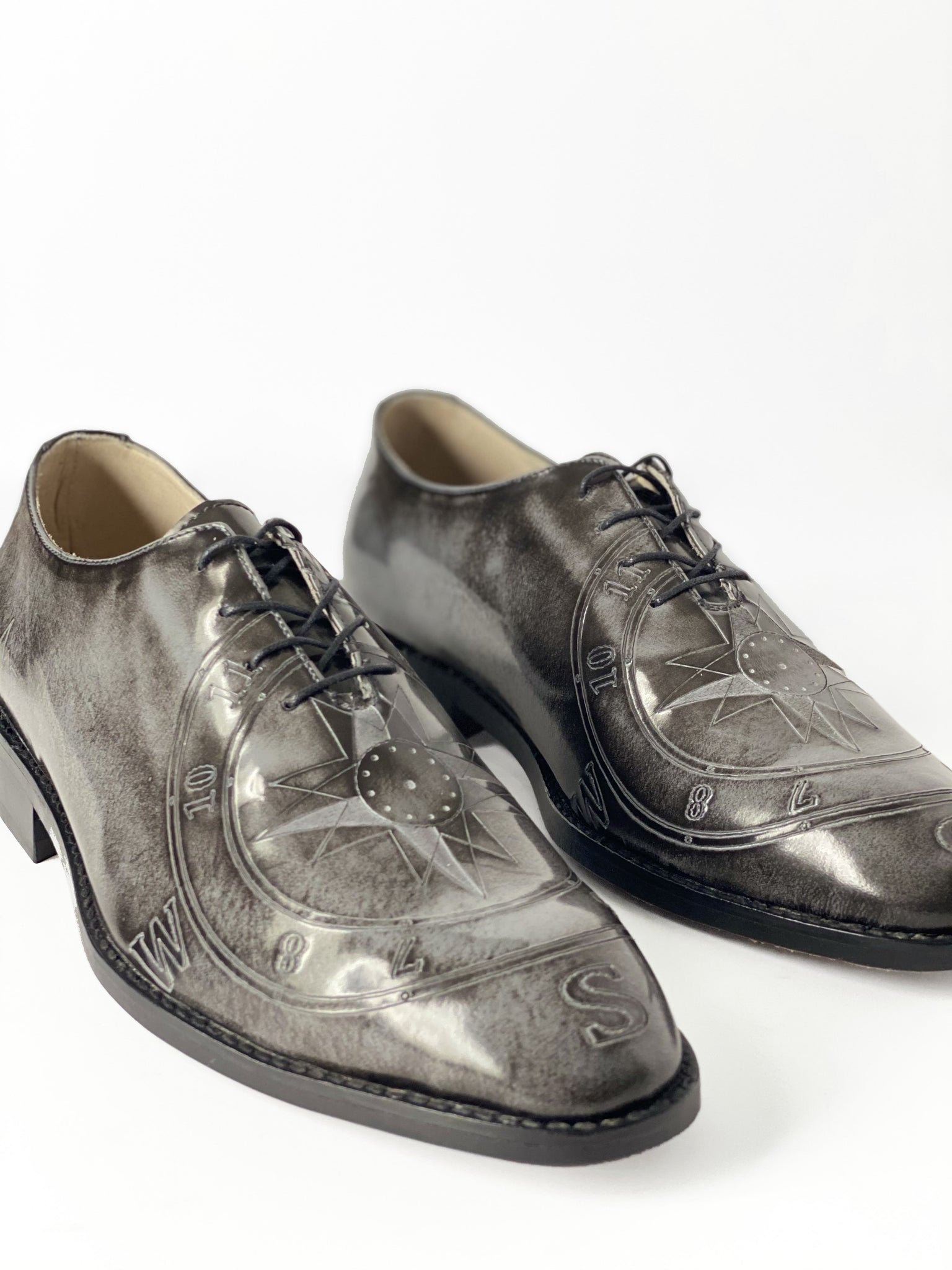 Oxford Men Shoe, Man Oxford Shoe, Plain Toe Oxford, Plain Toe Shoe, Custom Made Shoes In New York, NYC Boutique Shoe Store, NYC Custom-Made Shoe, NYC Shoes Store, Silver Shoe, Gray Oxford Shoe, Gray Shoe For Men, Men Leather Shoe, Man Leather Shoe, Leather Shoes NYC, Custom Made Shoe, New York City Custom Made Shoe, Free Shipping NYC, Jebranco New York, NYC, Tooled Print, Silver Oxfords, Gray Oxford, Grey Oxford, Compass Shoe, Compass Print Shoe