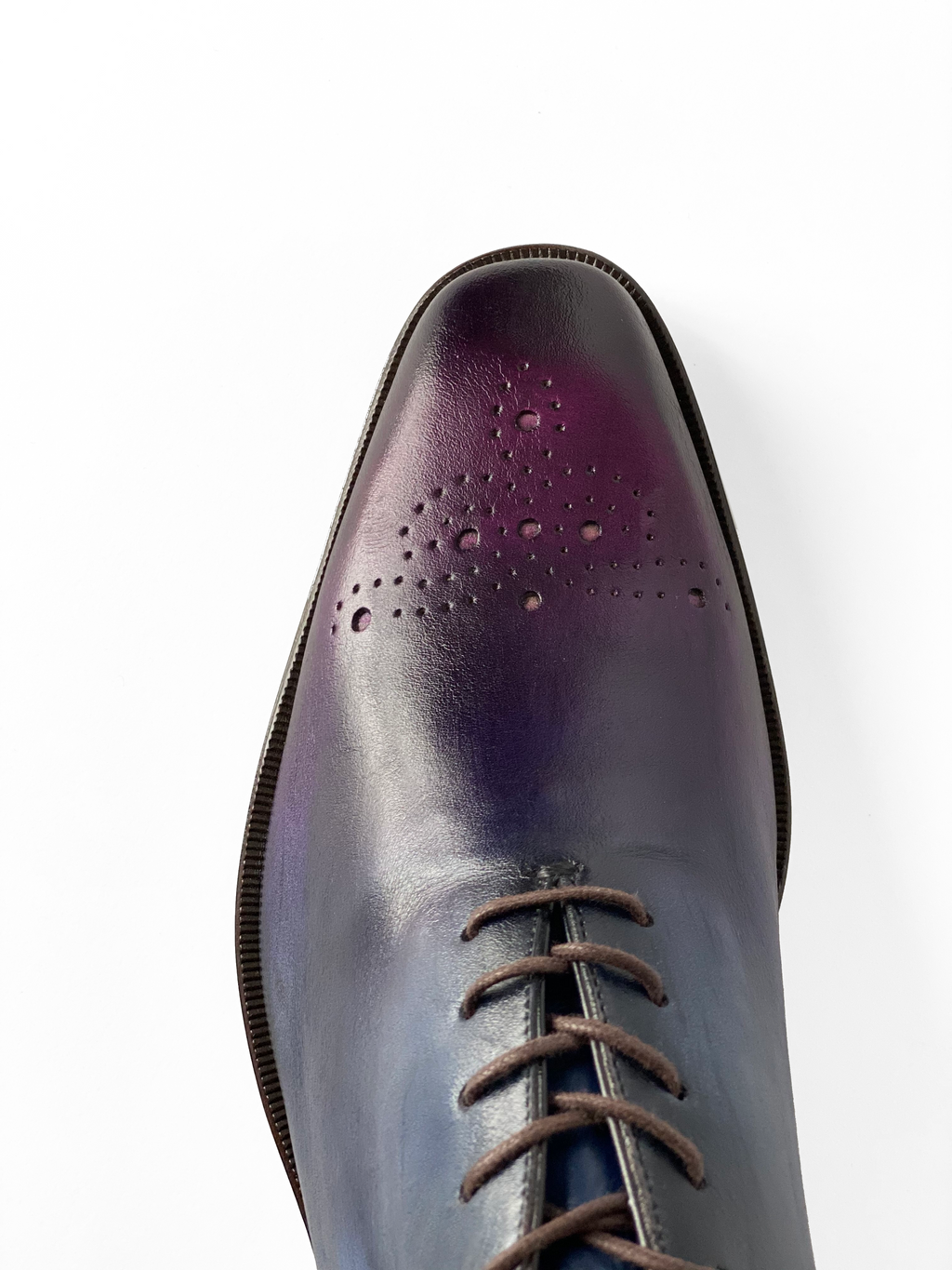 Oxford Men Shoe, Oxford Man Shoe, NYC Boutique Shoe Store, NYC Custom-Made Shoe, NYC Shoes Store, Purple Shoe, Men Leather Shoe, Man Leather Shoe, Custom Made Shoe, New York City Custom Made Shoe, Free Shipping NYC